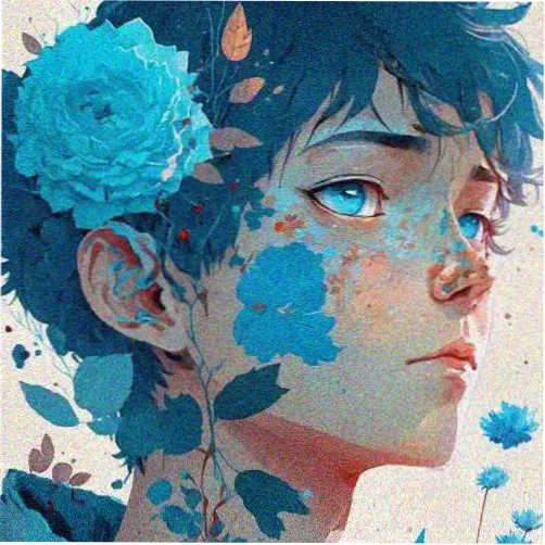 师尊位的头像占位图：白猫意象与冷色基调